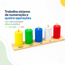 Ábaco vertical 2 em 1: Explorando Números e Operações matemáticas