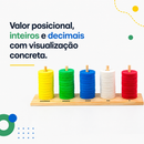 Ábaco vertical 2 em 1: Explorando Números e Operações matemáticas