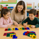 Aprendendo com Fichas Sobrepostas para Numeração 2 em 1