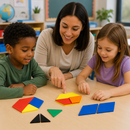 Aprendendo com Frações no Hexágono com Mosaicos