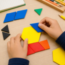 Aprendendo com Frações no Hexágono com Mosaicos