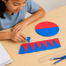 Área do círculo - Imantado - Material Pedagógico de Matemática