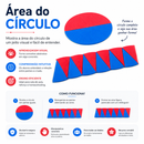 Área do círculo - Imantado - Material Pedagógico de Matemática