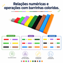Barrinhas Coloridas (Cuisenaire) - Imantado