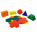 Kit Sólidos Geométricos Planificados – 20 Peças para Estudo Geométrico