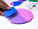 Jogando com as Frações Circulares – Kit Montessori com Roletas