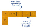 Dominó de Equações do 1º Grau em EVA – Jogo de Álgebra com 28 Peças