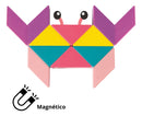 Tangram Magnético Multicores – Quebra-Cabeça Educativo 13 Peças