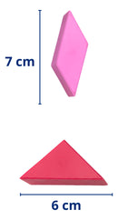 Tangram Magnético Multicores – Quebra-Cabeça Educativo 13 Peças