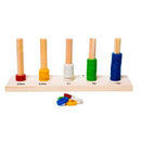 Ábaco Aberto de Madeira 2 em 1 (Inteiros e Decimais) – Método Montessori MMP